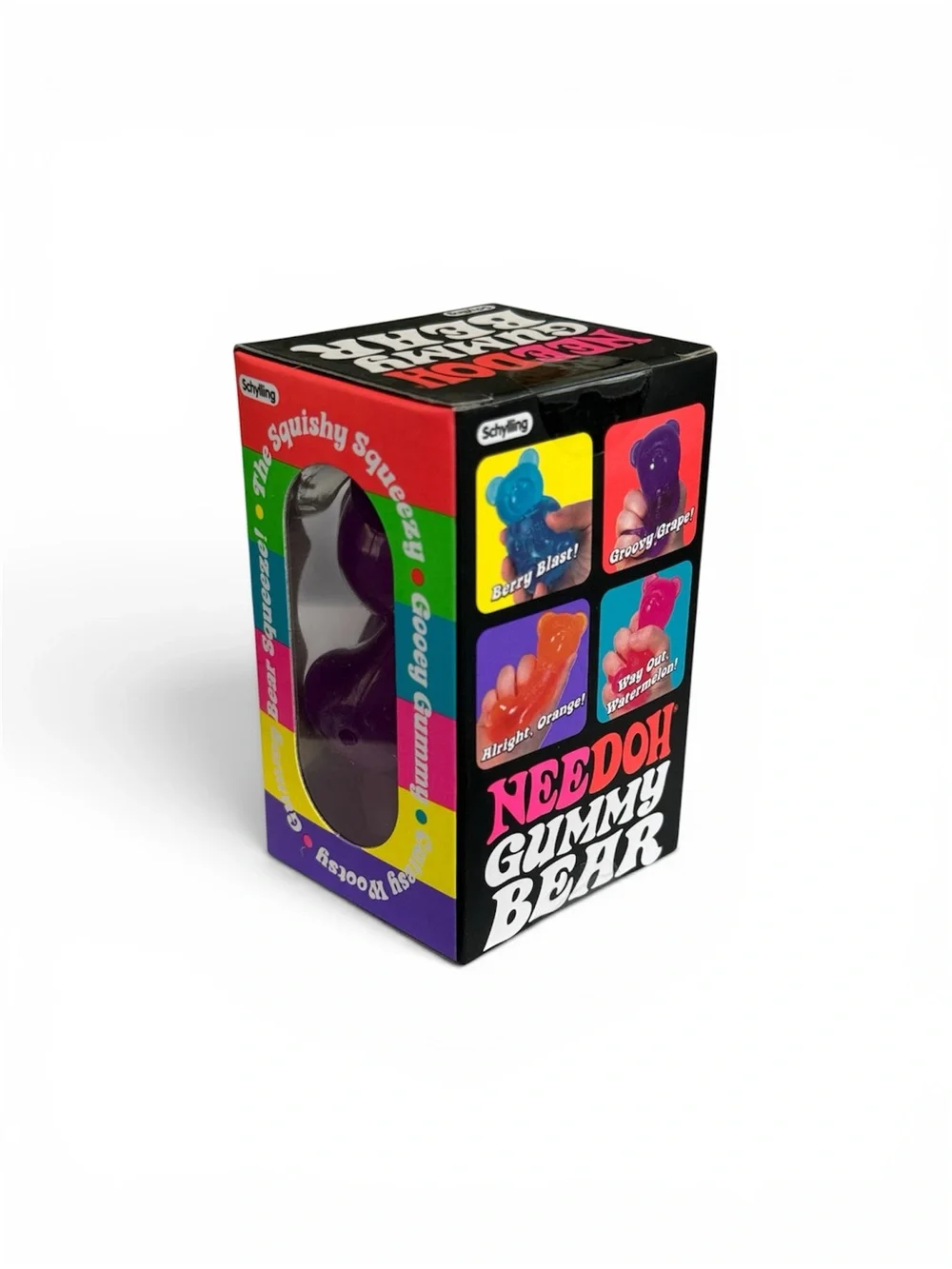 NeeDoh Gummy Bear PURPLE Groovy Grape Authentic Schylling Viral Fidget Squish